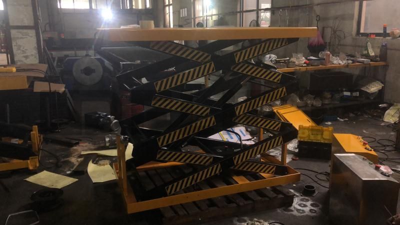 Stationary scissor lift delivered to United States 1