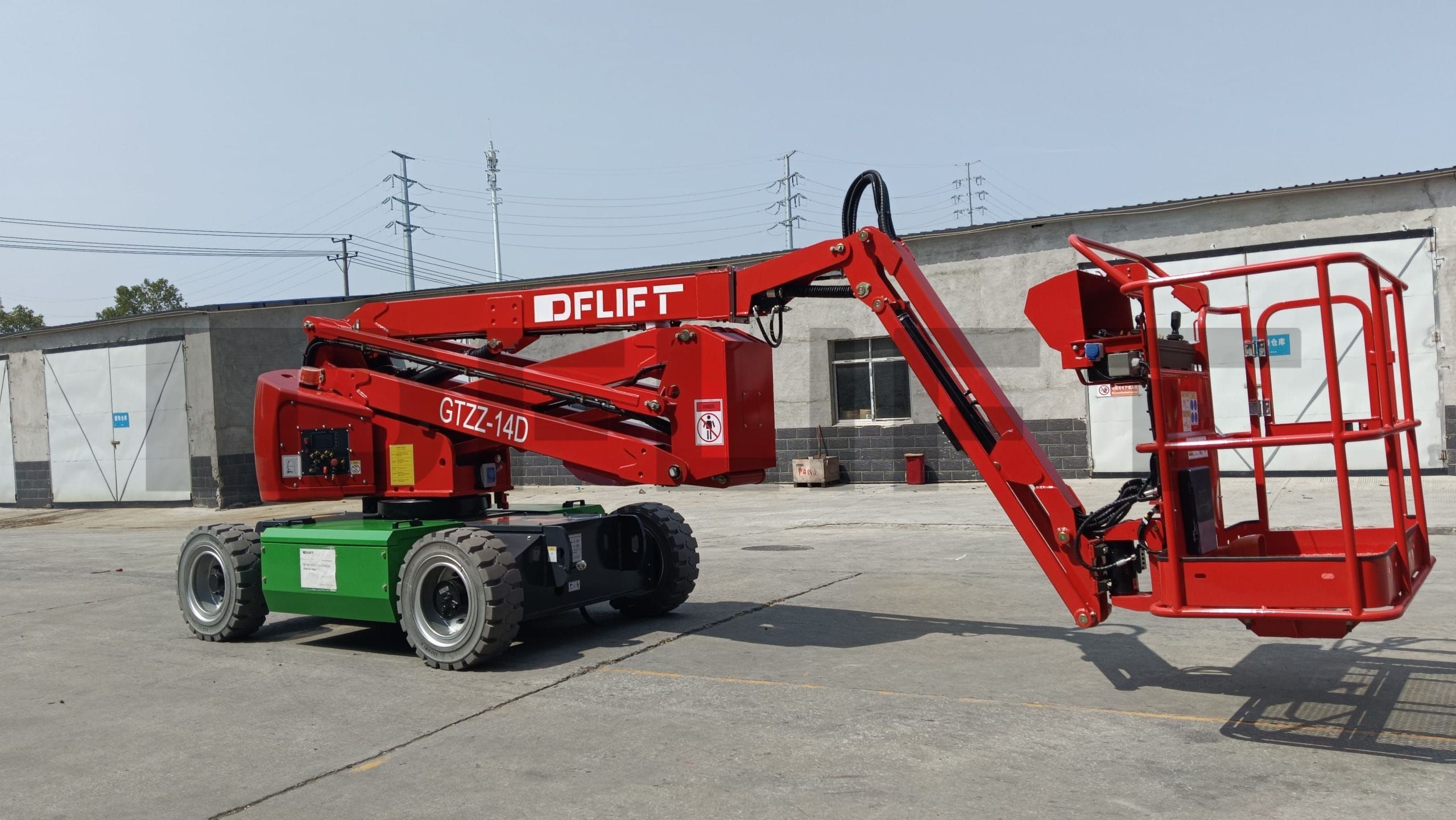 RZ16E Articulated boom lift scaled