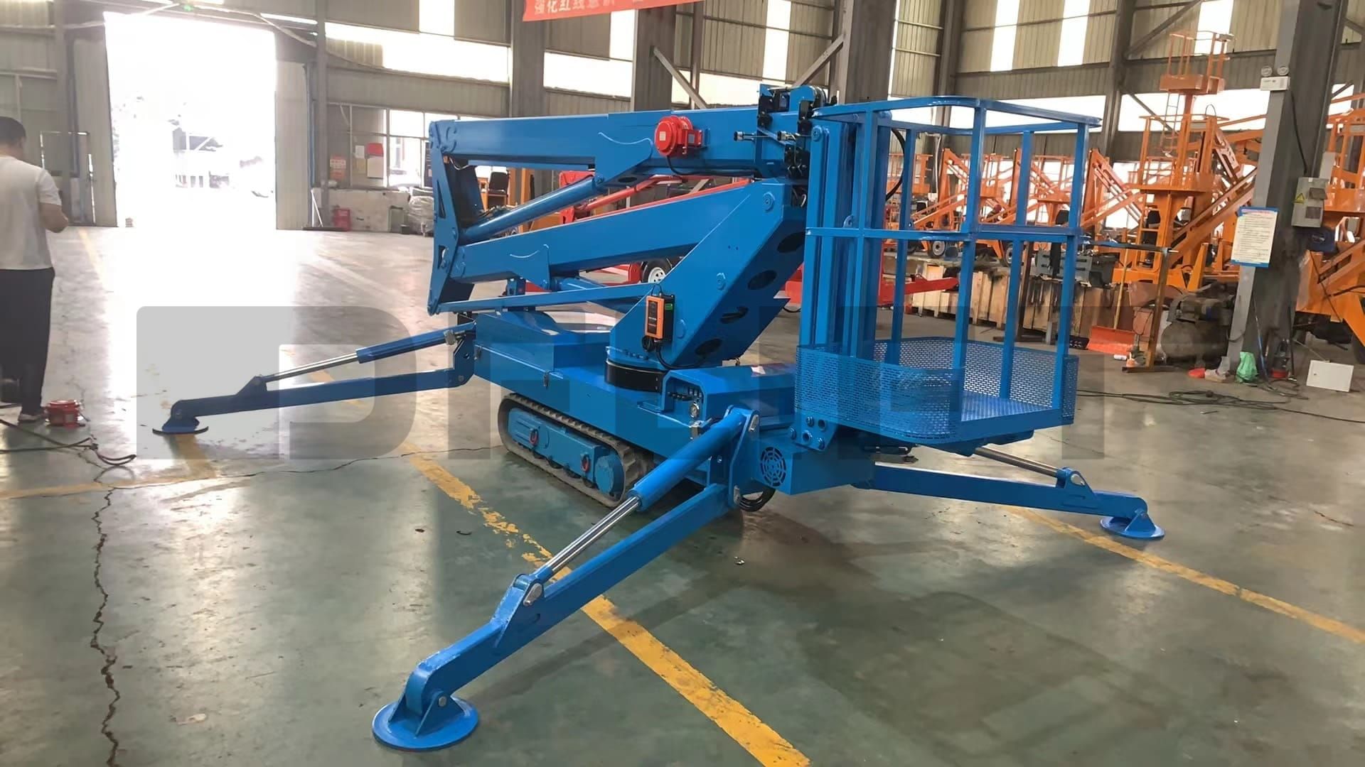 Spider boom lift