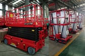 Self propelled scissor lift and aluminum alloy lifting platform