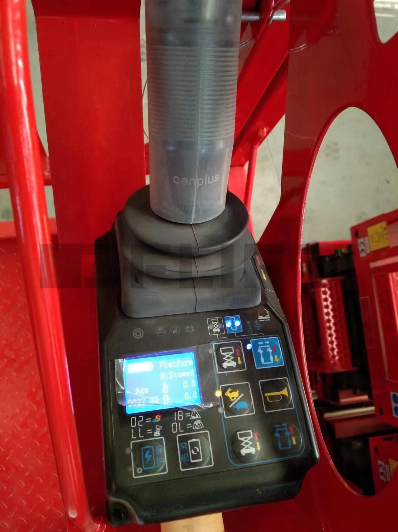 control of self propelled scissor lift